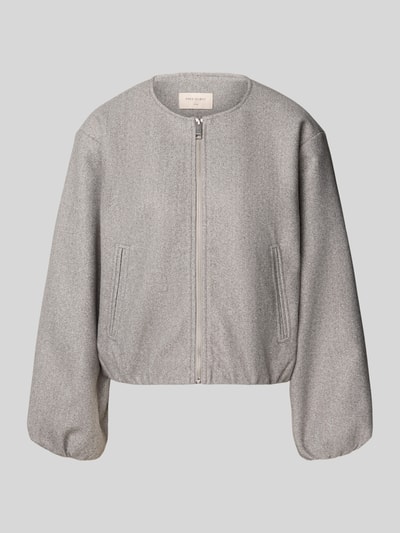 FREE/QUENT Jacke mit Rundhalsausschnitt Modell 'Yanna' Hellgrau 2