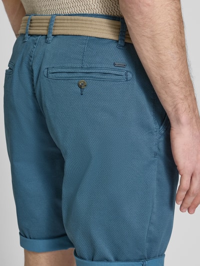 Lerros Bermudas mit Gürtel und Gesäßtaschen Rauchblau 3