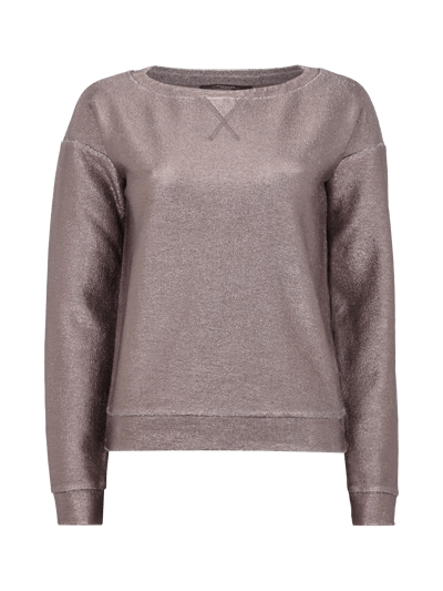 Weekend Max Mara Sweatshirt mit metallisch glänzender Beschichtung Gold 1