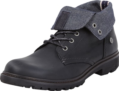 Tommy Jeans Lederboots mit Kontrastumschlag (black) online kaufen