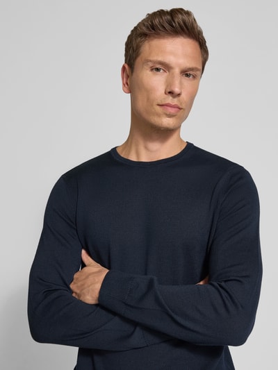 JOOP! Collection Pullover van merinowol, model 'Denny' Marineblauw - 3