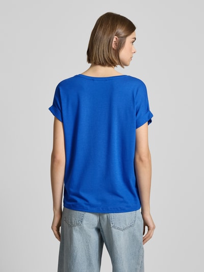 Only Regular fit T-shirt met viscose, model 'MOSTER' Koningsblauw - 5