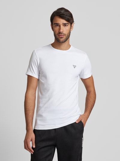 Guess T-shirt z nadrukiem z logo Biały 4