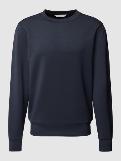 Casual Friday Sweatshirt met ronde hals, model 'Sebastian' Marineblauw - 2