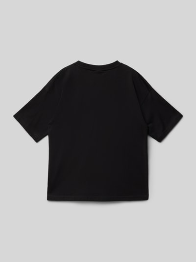 HUGO T-Shirt mit Label-Print Black 3