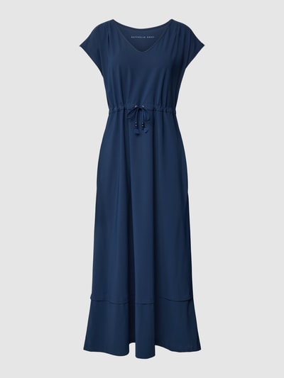 Raffaello Rossi Midikleid mit V-Ausschnitt Modell 'KLARA' Dunkelblau 2