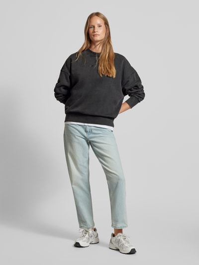 Armedangels Oversized Sweatshirt mit gerippten Abschlüssen Anthrazit 1