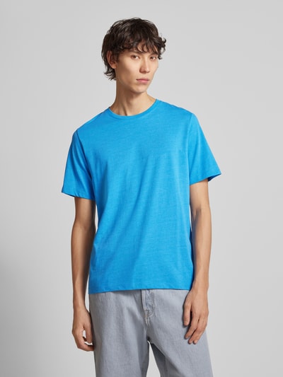 Jack & Jones T-Shirt mit geripptem Rundhalsausschnitt Royal Melange 4