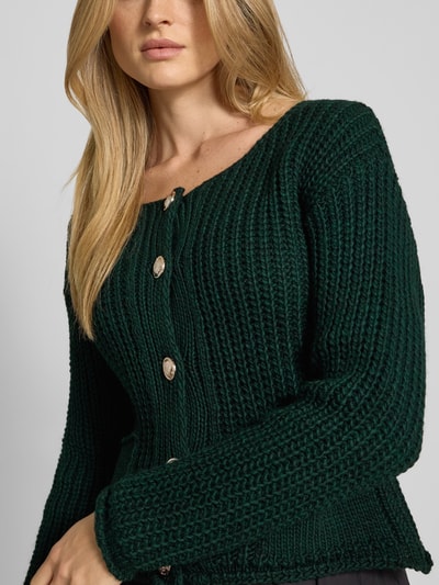 ZABAIONE Vest met knoopsluiting Donkergroen - 3