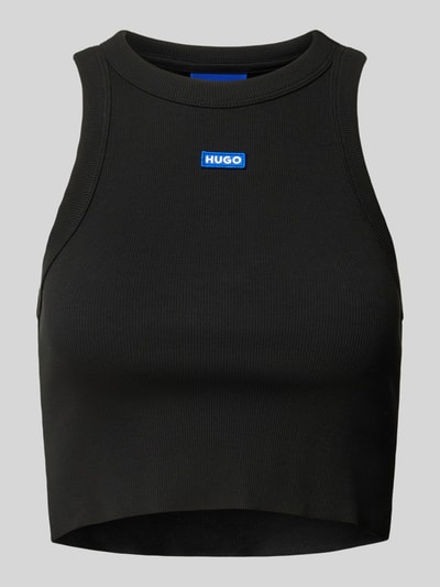 Hugo Blue Tanktop mit Label-Detail Black 2