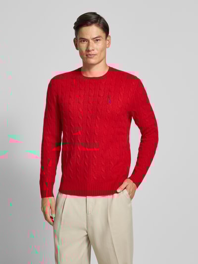 Polo Ralph Lauren Regular Fit Strickpullover aus Woll-Kaschmir-Mix Rot 4