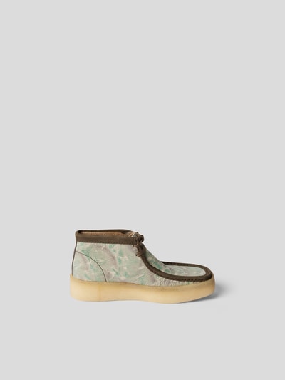 Clarks Boots mit Plateausohle Olivgrün 6