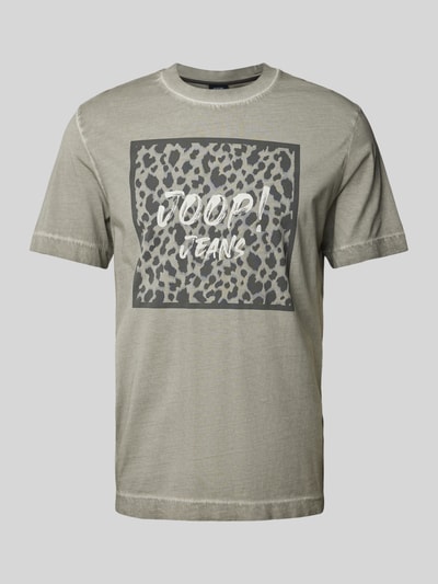 JOOP! Jeans T-Shirt mit Label-Print Mittelgrau 2