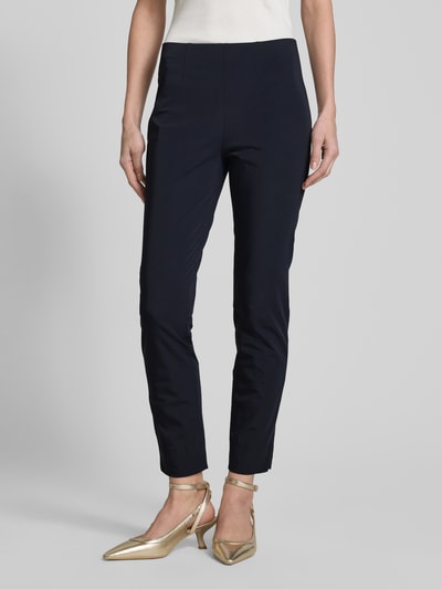 Raffaello Rossi Skinny Fit Hose mit breitem Bund Marine 4