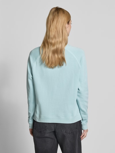 Marc O'Polo Denim Sweatshirt met labelprint Lichtblauw - 5