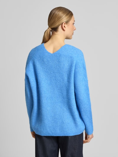 MOS MOSH Regular Fit Pullover aus Woll-Alpaka-Mix Modell 'Thora' Bleu 5
