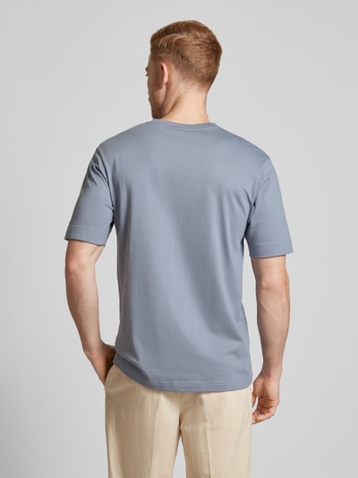 Drykorn T-Shirt im unifarbenen Design Modell 'RAPHAEL' Blau 5