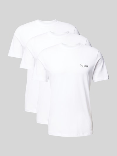 Guess Activewear T-shirt met labelprint in een set van 3 stuks Wit - 2