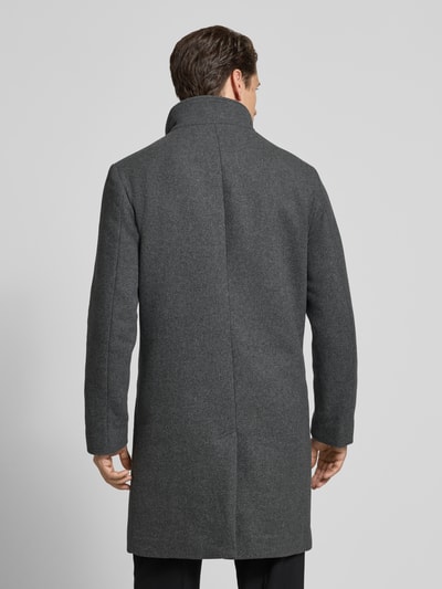 SELECTED HOMME Regular fit lange wollen jas met gewatteerde inzet, model 'RAINAR' Zilver - 5