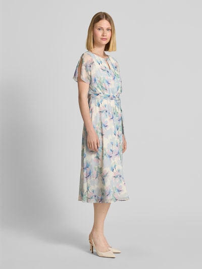 Christian Berg Cocktail Cocktailkleid mit Schlüsselloch-Ausschnitt Ecru 1