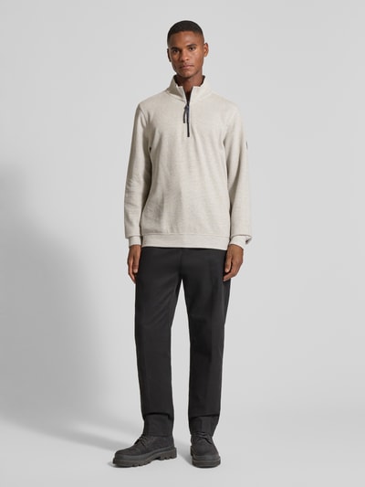 Lerros Sweatshirt met opstaande kraag, model 'SELANIK' Offwhite - 1