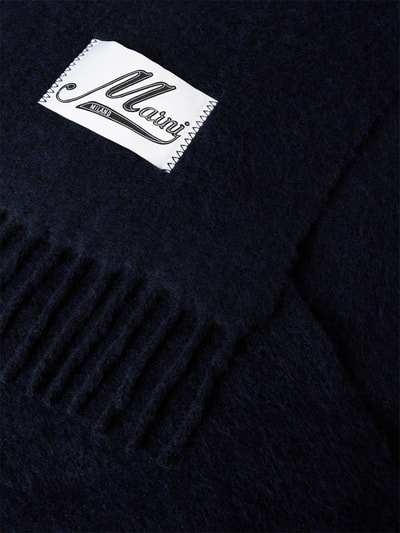 Marni Schal aus Woll-Mix Marine 3