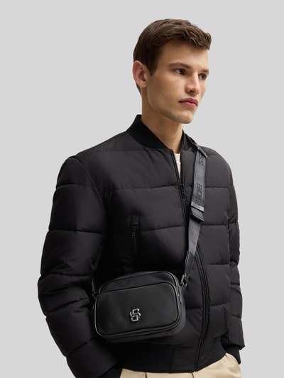BOSS Umhängetasche aus glattem Twill Modell 'B_ICON' Black 1