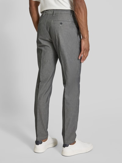 Marc O'Polo Tapered Anzughose aus Baumwoll-Mix Modell 'MOROT' Mittelgrau 5