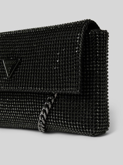Guess Schoudertas met strass-steentjes, model 'ZALINA' Zwart - 3