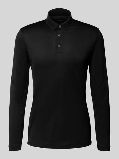 Emporio Armani Slim Fit Poloshirt mit Knopfleiste Black 2