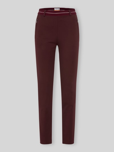 Raphaela By Brax Super Slim Fit Hose aus Viskose-Mix Modell 'LILLYTH' Bordeaux 2