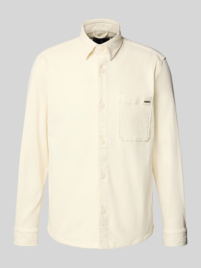 JOOP! Collection Regular fit overhemdjack met borstzak, model 'Kalan' Offwhite - 2