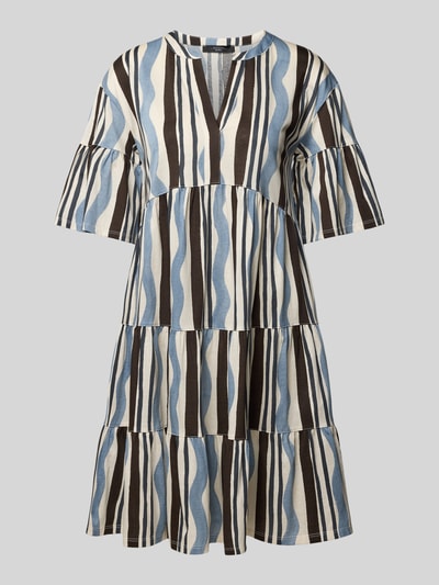 Weekend Max Mara Knielanges Kleid mit Tunikakragen Modell 'ELY' Hellblau 2