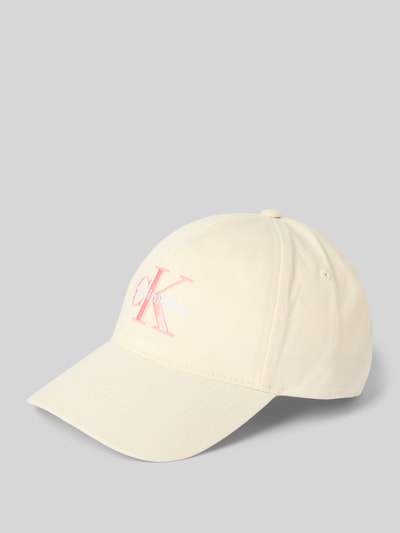 CK Calvin Klein Basecap aus reiner Baumwolle Beige 1