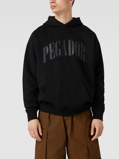 Pegador Hoodie mit Label-Print Black 4