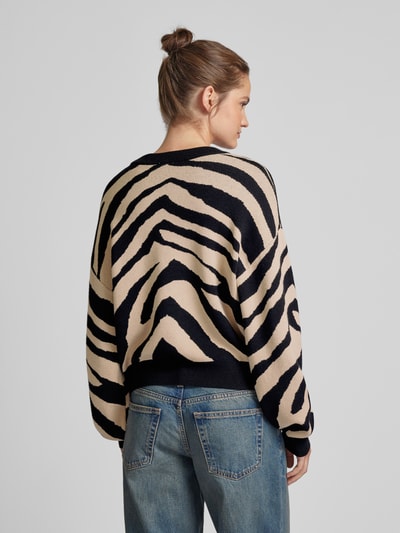 Noisy May Gebreide pullover met ronde hals, model 'CHARLOTT' Zwart - 5