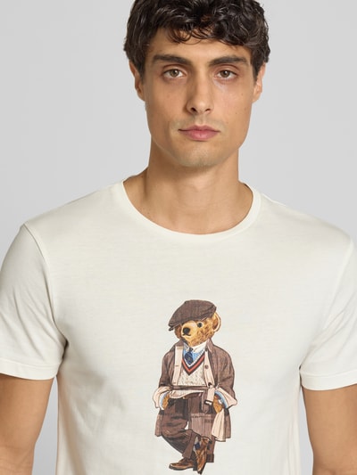 Polo Ralph Lauren T-Shirt mit Label-Motiv-Print Weiss 3