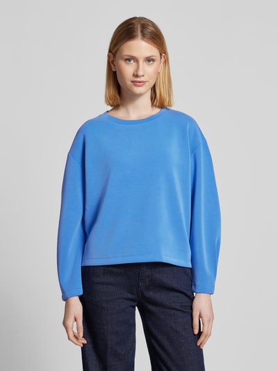 s.Oliver RED LABEL Relaxed Fit Sweatshirt aus Modal-Mix-Scuba Blau 4