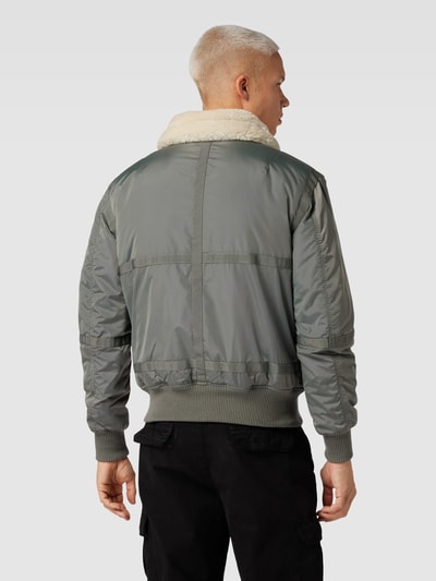 Alpha Industries Bomberjack met labelpatch Olijfgroen - 5