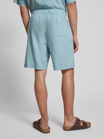 Calvin Klein Underwear Pyjama-Shorts aus Leinen-Lyocell-Mix Eisblau 5