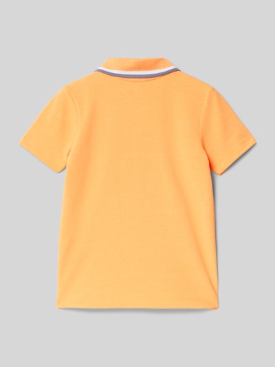 s.Oliver RED LABEL Koszulka polo o kroju regular fit dodatkiem bawełny Neonowy pomarańczowy 3