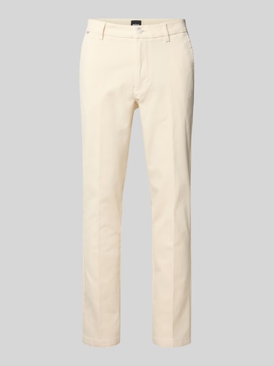 BOSS Slim Fit Hose aus elastischem Baumwoll-Mix Modell 'KAITON1' Offwhite 2
