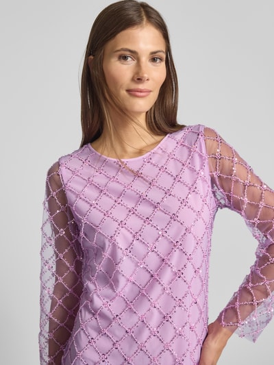 Marc Cain Knielanges Kleid mit Pailletten Lavender 3
