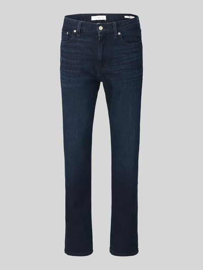Tommy Hilfiger Straight Fit Jeans aus Baumwoll-Mix Modell 'DENTON SLIM' Dunkelblau 2