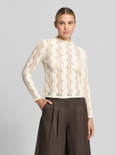 Christian Berg Woman Selection Slim Fit Longsleeve aus Baumwoll-Mix Ecru 4