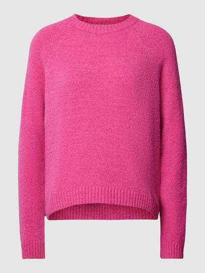 BOSS Strickpullover mit Rundhalsausschnitt Modell 'Febisan' Pink 2