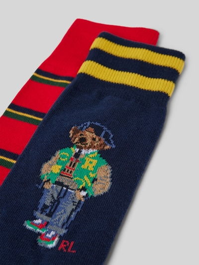 Polo Ralph Lauren Underwear Socken mit Logo-Stitching im 2er-Pack Marine 2