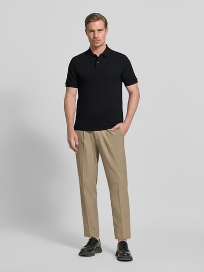 BOSS Regular Fit Poloshirt aus reiner Baumwolle Modell 'PALLAS' Black 1