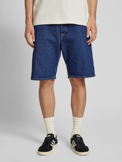 Jack & Jones Baggy fit korte jeans in 5-pocketmodel, model 'ALEX' Donkerblauw - 4
