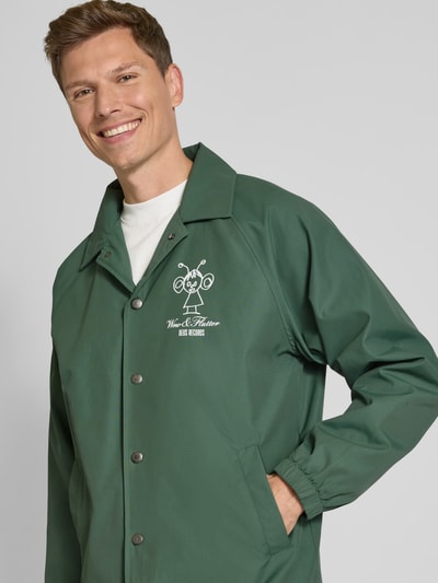 DEUS EX MACHINA Jack met reverskraag en steekzakken Olijfgroen - 3